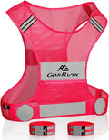 Reflective Vest Running Gear,Lightweight Reflective Safety Vests with Arm Bands