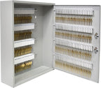 BankSupplies STEELMASTER 200 Key Cabinet - Dual Lock Control Key Box - Welded 22 Gauge Steel Construction - Scratch Resistant - Write-On Key Tags for Easy Identification