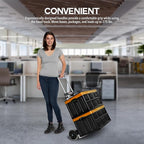 Vergo 275 Ibs Capacity Folding Hand Truck Dolly – Lightweight Aluminum Frame Dolly Cart with 42" Telescoping Handle, Compact Hand Cart with 7” Rubber Wheels - Ideal for Multi-Purpose Use (S300BT)
