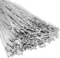 LEIFIDE 500 Pcs Metal Zip Ties 304 Stainless Steel Zip Ties Heavy Duty Self Locking 220 Pound Tensile Strength Cable Suitable for Exhaust Wrapping Fence Outdoor Workshop Canopy(9.8 Inch)