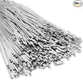 LEIFIDE 100 Pcs Metal Zip Ties 304 Stainless Steel Zip Ties Heavy Duty Self Locking 220 Pound Tensile Strength Cable Suitable for Exhaust Wrapping Fence Outdoor Workshop Canopy(11.8 Inch)