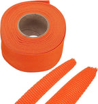 MECCANIXITY Braided Cable Sleeves Heat Shrinkable Fabric Sleeving, 2" 33ft Orange 2:1 Ratio Heat Shrinkable Cord Protector for Harness Cable, Network Cable Protection, Cable Management