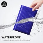 Fuxury Bubble Mailers 4x8" 200 Pack Waterproof Padded Envelopes Self Seal Bubble Envelopes Padded Mailers for Small Business Envelope Mailers Usable Size 4x7 Royal Blue