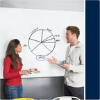 Quartet Magnetic Glass Dry Erase White Board, 4' x 3' Anti-Glare Whiteboard for Wall, InvisaMount Frameless, White (Q014735F01IMW)