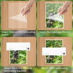 Laminating Sheets - 3Mil 50 Pack Thermal Laminating Pouches, 9"x11.5" Clear Laminate Sheets for Schedules, Menus, Certificates, Art Drawings, Round Corner