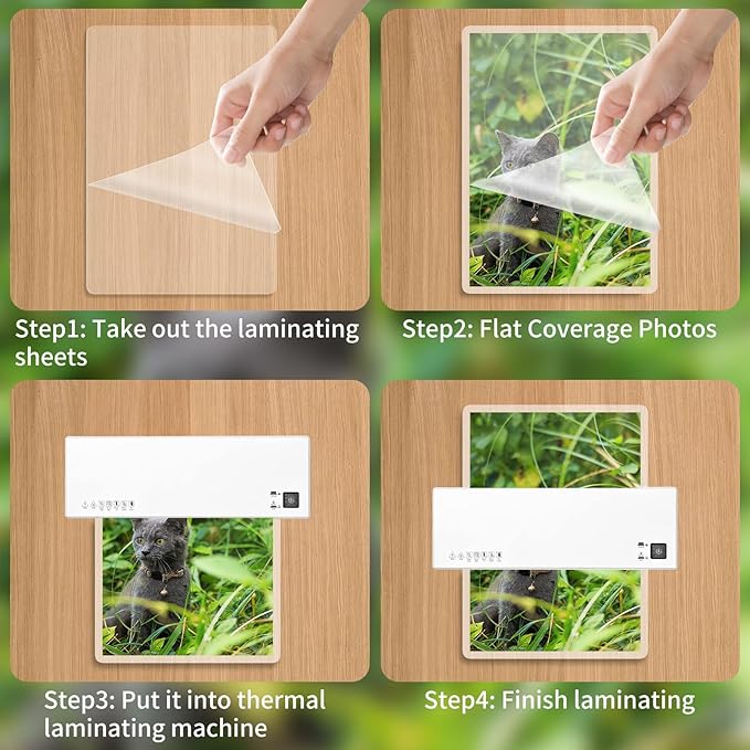 Laminating Sheets - 5Mil Thermal Laminating Pouches, 9"x11.5" Clear Laminate Sheets for Schedules, Menus, Certificates, Art Drawings, Round Corner, 50 Pack