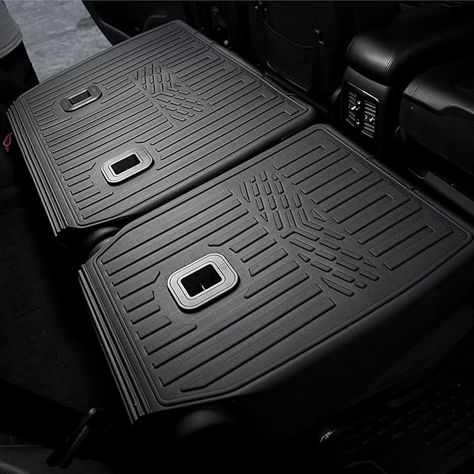 Kick Mats Backrest Mats for 2016-2025 2026 Dodge Durango 7 Seats Bench Seat Car Mat Accessories, All Weather TPE Seat Back Covers Protector SXT GT RT(7 Seats 2nd Row Kick Mats)