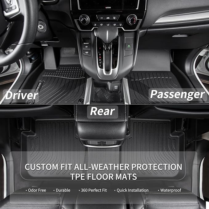 KELCSEECS® Floor Mats & Cargo Liner Custom for Hyundai Elantra & Elantra N 2021-2026,All Weather Protection TPE Floor Liners Front& Rear Row Full Set Elantra Accessories Black