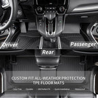 KELCSEECS® Floor Mats & Cargo Liner Custom for Hyundai Elantra & Elantra N 2021-2026,All Weather Protection TPE Floor Liners Front& Rear Row Full Set Elantra Accessories Black