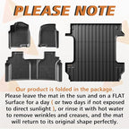 TripleAliners Truck Bed Mat & Floor Mats Front Rear Full Set Compatible with 2019-2025 2026 Chevy Silverado/GMC Sierra 1500 Crew Cab Accessories All Weather TPE Liners (5'8'' Truck Bed Mat+Floor Mats)