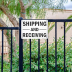 SmartSign-S-5803-AL-14 "Shipping And Receiving" Sign | 10" x 14" Aluminum - Black on White
