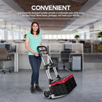 Vergo 400 lbs Capacity Folding Hand Truck Dolly – Lightweight Aluminum Frame Dolly Cart with 50" Telescoping Handle, Compact Hand Cart with 8” Rubber Wheels for Office, Warehouse, Trucks (S300L)
