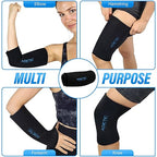 Value 2 Pack | Elbow Ice Pack Wrap & Knee Ice Pack Wrap - Ice Sleeves, Reusable Gel Ice Wrap, Elbow Cold Compression, (Large)