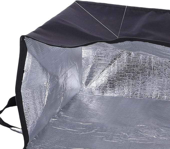 Yosoo Health Gear Insulated Pizza Delivery Bag 20x20x14 Inches Cooler Warmer Food Carrier Reusable Thermal Pizza Transport Bag with 600D Oxford Fabric Aluminum Foil Lining for Grocery Shopping