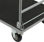 Heavy Duty Foldable Platform Truck Cart with 4 Wheels,36'' L x 24'' W Steel Rolling Flat Cart Push Cart Dolly Large Hand Truck Dolly 2200LBS Capacity Moving Hand Dolly for Groceries,Garage,Warehouse