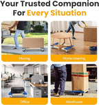 Heavy Duty Furniture Dolly Fully Assembled with Four Wheels- 30" x 18"- 900 Pound Capacity for Easy Moving and Transport