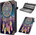 Car Registration and Insurance Holder, Leather Car Glove Box Organizer, Cool Car Accessories for ID, Driver's License Cards & Essential Document,business cards,Men&Women,Dream Catcher