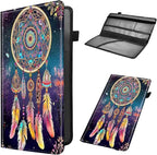 Car Registration and Insurance Holder, Leather Car Glove Box Organizer, Cool Car Accessories for ID, Driver's License Cards & Essential Document,business cards,Men&Women,Dream Catcher