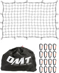 Orion Motor Tech Cargo Net for Pickup Truck Beds, 4x6 Truck Cargo Netting and Roof Rack Cargo Net Compatible with Ford Ram GMC Toyota Chevrolet 8x12 Max Cargo Netting with Handmade Knots 16 Carabiners