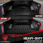 Truck Bed Mat Bed Liner (5.5ft,67.1in) Fit for Ford F-150 2015-2025| F150 Lightning 2022-2025(Not for Pro Access Tailgate or Bed w/Side Storage), All Weather Protection TPE Pickup Car Bed Mat