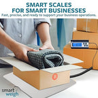 Smart Weigh 440 lbs x 1 oz. Digital Heavy Duty Shipping and Postal Scale, Package Scale with Durable Stainless Steel Large Platform, Post Office Postal Scale and Luggage Scale