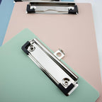 Small Clipboards 6" X 9" Mini Clipboards 4-Pack Portable A5 Size Half Letter Menu Pads Receipt Clips for School Office Restaurant Cafe Hotel