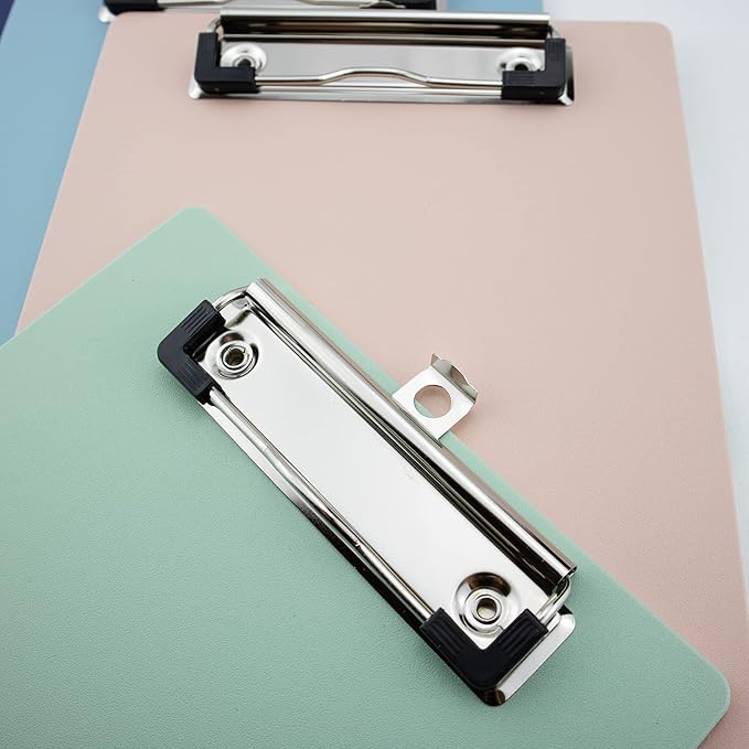 Small Clipboards 6" X 9" Mini Clipboards 4-Pack Portable A5 Size Half Letter Menu Pads Receipt Clips for School Office Restaurant Cafe Hotel