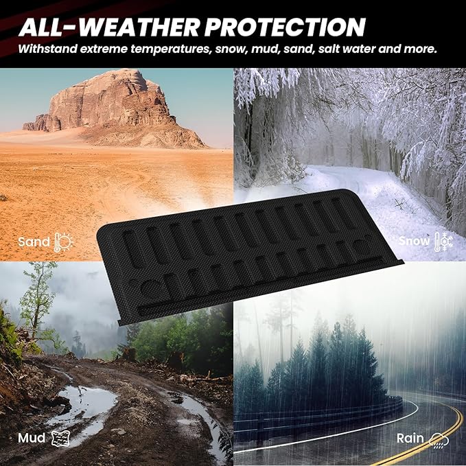 LASFIT Tailgate Mat 2019-2025 2026 for Ram 1500 Standard Tailgate&Power Tailgate-Release(NOT for Classic/Multifunction/Power Tailgate) All Weather TPE Tailgate Protector Liner Replacement Accessories