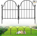 Garden Fence, 22 in(H) x 21 ft(L) Arched Rustproof Metal No Dig Fence Garden Fence Border, Ground Stake Animal Barrier Fence for Rabbit Dog, Outdoor Landscape Decor for Yard & Patio,19 Pack