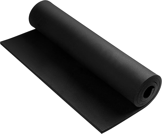 AMZQNART EVA Foam 8mm, Cosplay Foam 16x29.5 inch Black, High Density 90 kg/m³, for Craft Projects Cosplay Costumes, Fake Weapons, Decorations, Christmas, Easter, Thanksgiving, etc.
