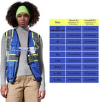 AYKRM Custom Logo Personalised Printed High Visibility Reflective 2 two tone work construction Safety Vest
