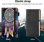 Car Registration and Insurance Holder, Leather Car Glove Box Organizer, Cool Car Accessories for ID, Driver's License Cards & Essential Document,business cards,Men&Women,Dream Catcher