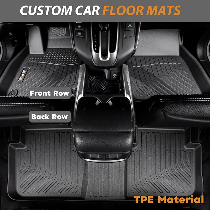 AIPOIL® Floor Mats & Cargo Liner Set for 2022-2026 Lexus NX/NX250/NX350/NX350 F Sport All Weather Protection TPE Anti-Slip Car Full Set Custom Car Mats Accessories - Black