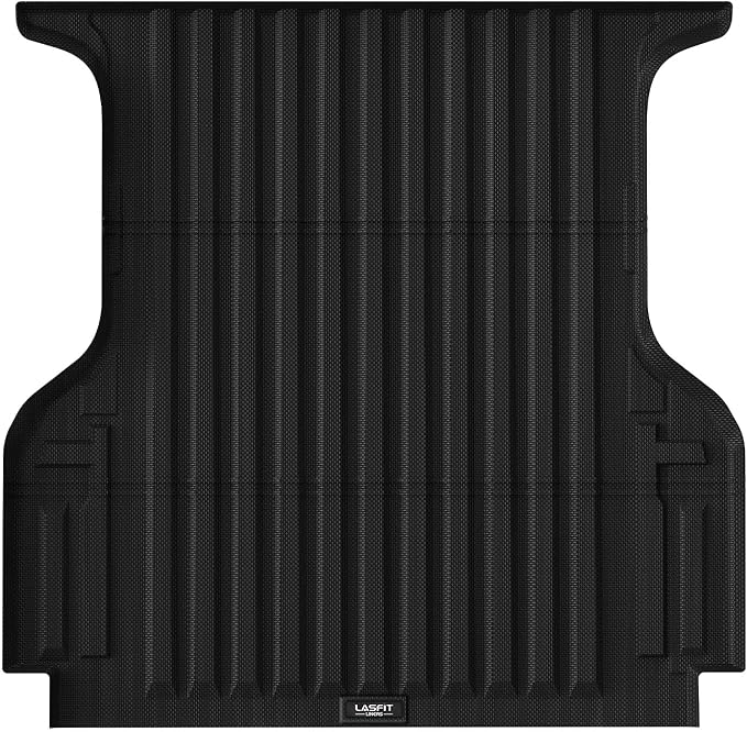LASFIT 5.0ft Bed Mat for Ford Ranger 2023 2022 2021 2020 2019 Truck Bed TPE All Weather Protector Easy Clean Durable Bed Liner - Not Fit for Drop in Bedlienr