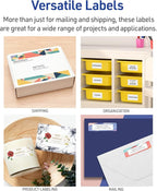 Avery Easy Peel Printable Address Labels with Sure Feed, 1" x 2-5/8" Customizable Stickers, White, 3,000 Blank Mailing Labels, Great for Mailing, Shipping, and More (5160)