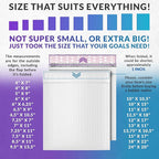 ABC PACK & SUPPLY Poly Bubble Mailers, 10.5 x 15 Inch. Pack of 100 White Padded Envelopes Self Seal. Tear-Proof Gift Bubble Envelopes. Waterproof Packaging for Small Business. Cushioning Book Mailers