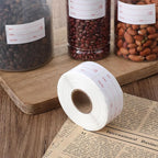 Dissolvable Labels, 1Rolls 500 Pieces 1 x 2 Inch Dissolvable Stickers Labels Food Storage Freezer Date Stickers for Refrigerator Removable Food Label for Freezer Refrigerator Foods Containers