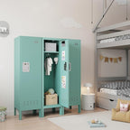 Metal Kids Locker,Metal Cabinet Storage Lockers,Lockable for Employees with Door,54" Height Steel Locker,Lockable Steel Locker for Children's Room, Playroom, School,Gym