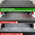 LASFIT Tailgate Mat 2019-2025 2026 for Ram 1500 Standard Tailgate&Power Tailgate-Release(NOT for Classic/Multifunction/Power Tailgate) All Weather TPE Tailgate Protector Liner Replacement Accessories