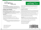TevraPet FirstAct Plus Flea and Tick Topical for Cats over 1.5lbs, 3 Dose Waterproof Flea and Tick Control/Prevention for 3 Months
