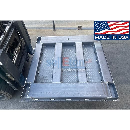 Industrial Floor Scale with Indicator, Accurate Digital 60" x 60" (5’x5’) Pallet Scales for Warehouse or Shipping Weighing NTEP Certified (Legal for Trade) (2500 lbs x 0.5 lb)