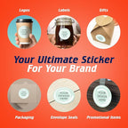 100 Custom Vinyl Stickers - Upload Your own Image, Text, Design, Logo - Personalized Logo Labels for Handmade, Packaging, Bottle, Jars, Candle, Brand Stickers (Mint, 3x3)