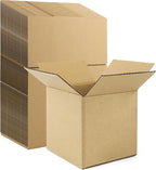 Frametory 5x5x5 Pack of 28 Corrugated Cardboard Packing Shipping Mailing Moving Carton Boxes, Brown