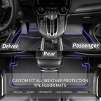 KELCSEECS® Floor Mats & Cargo Liner Custom for 2020-2026 Hyundai Venue (Only Fits Cargo Mat for Top Position),All Weather Protection TPE Floor Liners Front & Rear Row Full Set Accessories Black