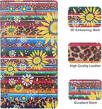 Premium Car Registration & Insurance Card Holder with Magnetic Shut, Vehicle Glove Box Car Organizer - For Documents, Cards, License (Sunflower A)
