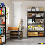 32" W Storage Shelves 2500LBS Garage Shelving Heavy Duty 5 Tier Adjustable Shelving Unit Metal Storage Rack for Basement, Pantry, Kitchen, Warehouse 15.8" D x 31.5" W x 63" H