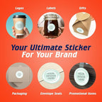 100 Custom Vinyl Stickers - Upload Your own Image, Text, Design, Logo - Personalized Logo Labels for Handmade, Packaging, Bottle, Jars, Candle, Brand Stickers (Mint, 2x2)