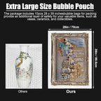 5 Pack 28 * 39 Inch Extra Large Bubble Pouches Clear Bubble Pouch Wrap Bags for Packing Shockproof Cushioning Wrap Bag for Shipping Moving Fragile Dishes China Plates Painting Fragile Items