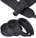 2 in 1 Heat Shrink Braided Sleeving Fabric Tubing-Ideal fit Irregular Shape Hose/Cable/Wire (1"(25mm), 14FT)
