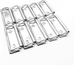 Shuokecrafts10 Pack 2.76 inch =7cm Mountable Clipboard Clips with Screws - Metal Clamp for Office, School, Classroom